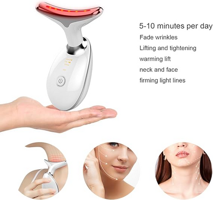 Portable LED Face & Neck Lifting Massager